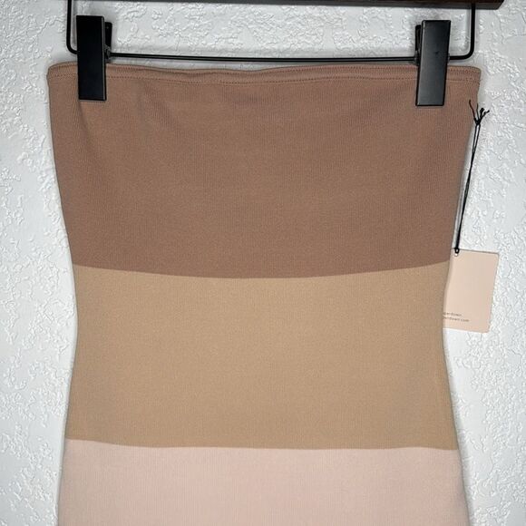 NWT Superdown Perla Ombre Mini Dress in Nude Ombre Revolve Neapolitan Large - Picture 4 of 16